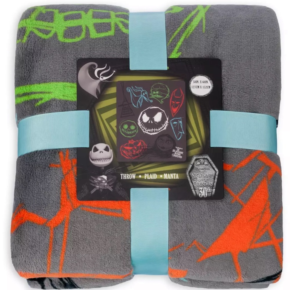 50”x60” Brand new Disney The Nightmare Before Christmas Throw – 30th Anniversary